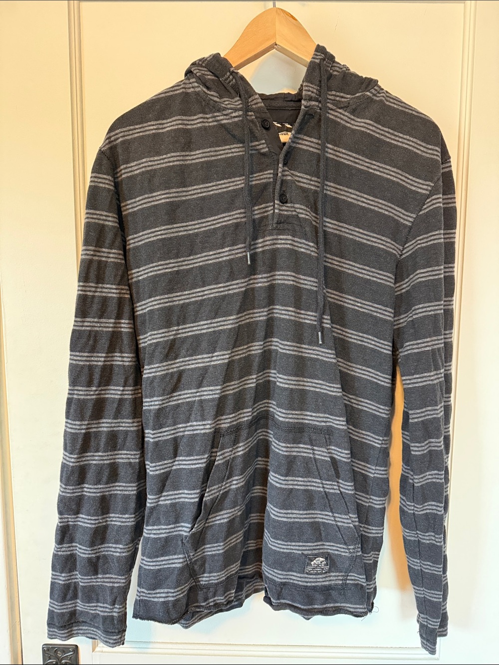 Vans black and gray lightweight hoodie size medium